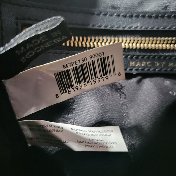 Marc By Marc Jacobs Preppy Nylon Sia Crossbody Bag Purse Black Handbag - Picture 10 of 13